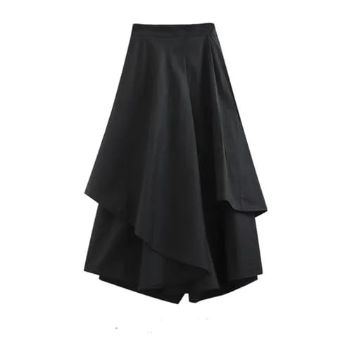 Jupe irrégulière streetwear noire XXL pour effacer les complexes avec style