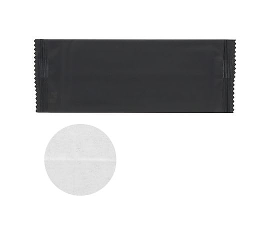 HEIKO 不織布おしぼり 平 180&times;210 黒フィルム 1ケース 2400枚入 004711065