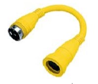 Hubbell - Hbl61cm72 - Hubbell Wiring Device-kellems Marine Adapter: Nema L14-50p/cs6365c, 3p 4w Twist-lock/50a 120v Ac