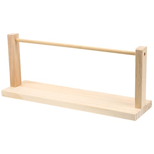 CORHAD Wooden Ribbon Organizer Rack Craft Ribbon Storage Holder for Spools and Stylish and Practical Ribbon Display Stand Ideal for Crafting and Projects