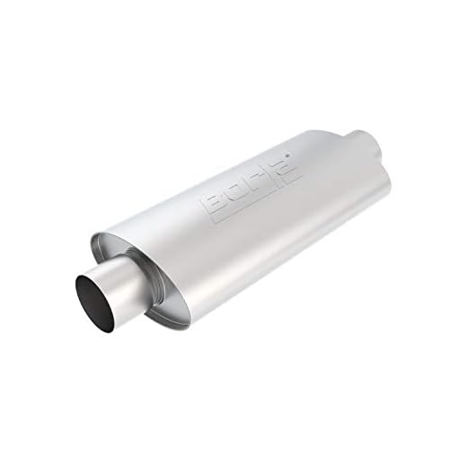 Borla 40944 XR-1 Stainless Steel Sportsman Racing Oval Muffler, 3"