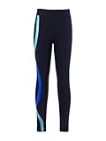YOOJIA Kinder Mädchen Eiskunstlauf Hose Skating Trainingsleggings Mit Fußwickelentwurf Sport Leggings Sporthose Jogginghose Yoga Gymnastik Fitness Schwarz 122-128