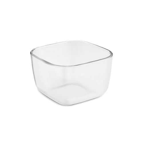 Karaca Mar 8-teiliges Frühstücksgeschirr-Set, 6 Glasschalen mit Tablett & Glas deckel, Snackschale mit Deckel, Snackteller mit Fächern & Aufbewahrungsbox