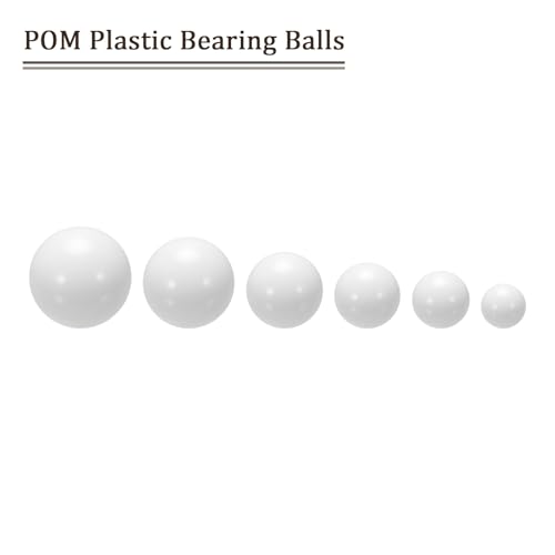 Kozelo 10 Stück POM-Kugeln - [1/2-Zoll] Kunststoff-Lagerkugel für Ventile Durchflussmesser Verwendung
