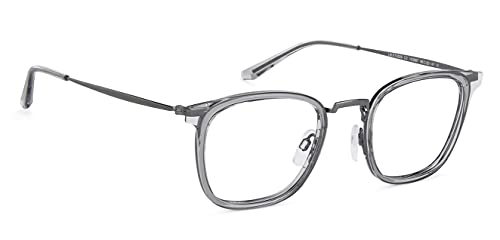 LENSKART BLU | Bluecut & Antiglare Computer Eyeglasses | Grey Full Rim Square Shape | For Men & Women | Medium | LB E13529 - Image 6