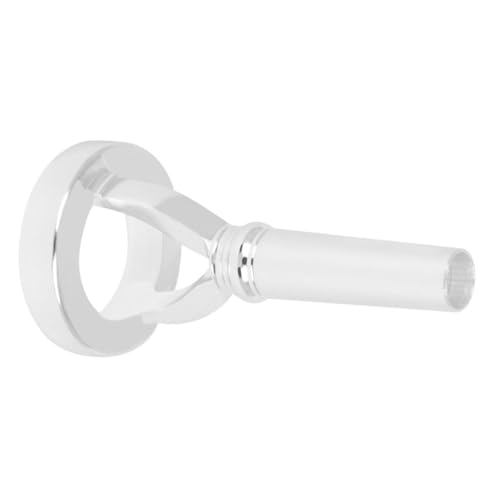 Abaodam Tuba Mouth Exerciser Brass Accessory for Musical Tuba Practice Silver Finish