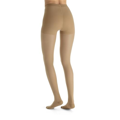Image of JOBST UltraSheer 15-20mmHg Compression Stockings, Pantyhose, Waist High, Closed Toe, Sun Bronze, Small