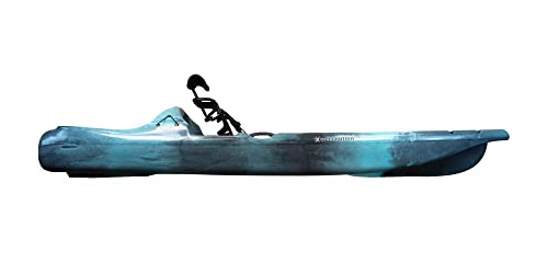 Image of Perception Hangtime 11 Kayak - Recreational Kayak with Reclining Seat - Rear Seat for Lounging - 11 ft