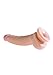 Pipedream King Cock Plus Dual Density Cock Dildo with Balls, Flesh, 9