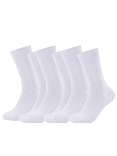Forony Dress Socks for Men Bamboo Rayon Anti Odor Moisture Wicking Size 8-13 White