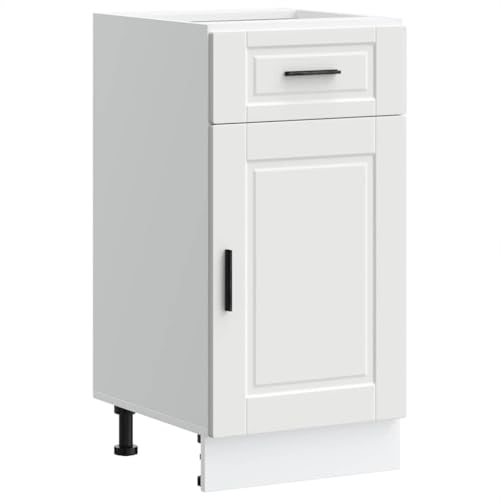 vidaXL Armoire de Cuisine Porto Blanc Bois d ingénierie