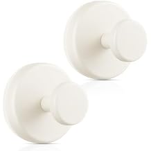 OUTXE Wreath Hanger for Front Door, Heavy Duty Suction Cup Reef Hook for Glass Window/Over Door, Christmas/Thanksgiving/Halloween/July 4th/Easter/Valentine/Winter/Fall/Summer/Spring White, 2-Pack