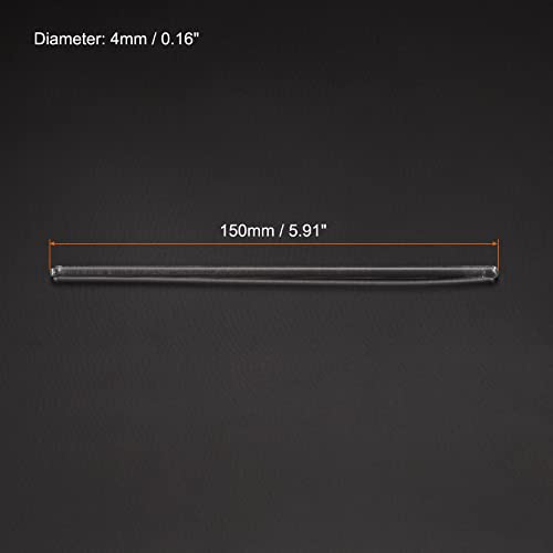 Meccanixity MEA220226EE0417 3.3 Borosilicate Glass Stick 5.91 Inch Length 4Mm Dia Stir Rod Mixing Tools With Both Ends Round For Lab Kitchen Science 6Pcs thumb #1