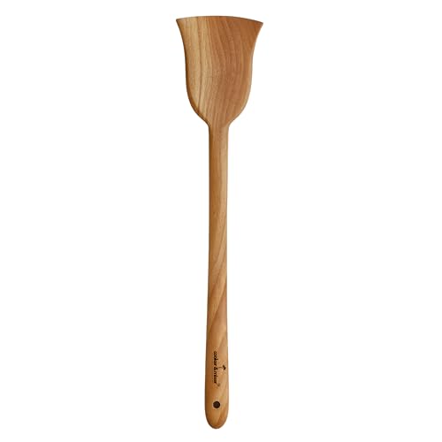 Image of cooker And mixer Neem Wooden Flip /Spatula /Ladle For Cooking Dosa /Roti /Chapati | Kitchen Tools | No Harmful Polish | Handmade | Cookware (Dosa Turner)