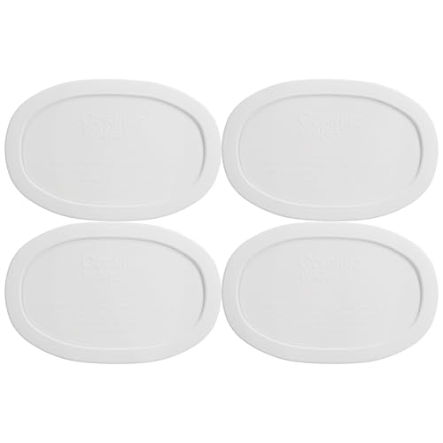 CorningWare F-15-PC 15oz French White Plastic Lid (4-Pack)