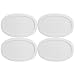 Corningware F-15-PC Oval French White 15-ounce Plastic Lid (4 Pack)