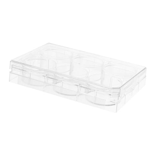 CIYODO Tissue Culture Plate for Lab Cell Culture Tool Sturdy Plastic Flat Surface Easy to Use for Research