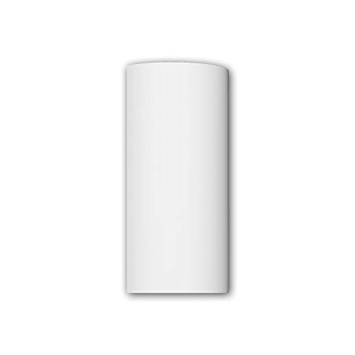Segment de demi-colonne 416002 Profhome élément de façade style toscan blanc - 2