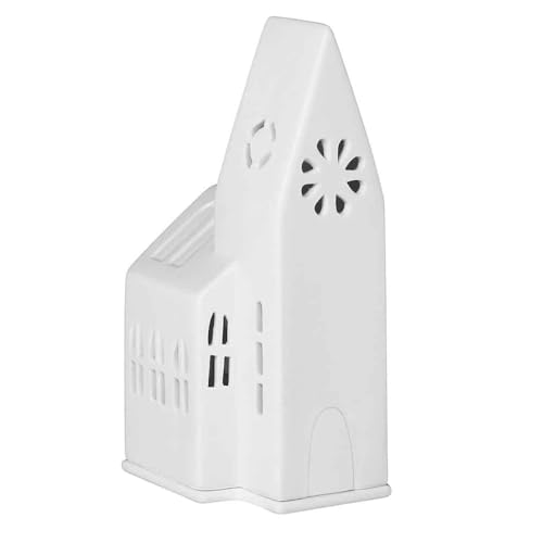 Räder Lichthaus kleine Kirche, Weiß, Porzellan mit Relief und Prägung