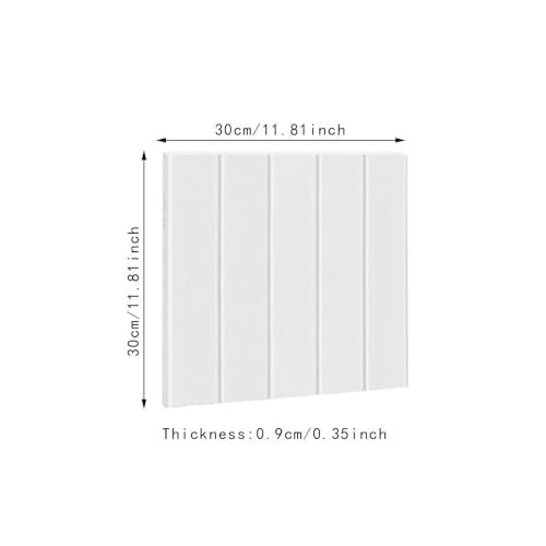 Generic 12 peças folha de telha papel parede adesivos criativo premium diy móveis painéis acústicos