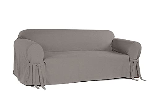Capa e Protetor de Sofá Exclusivo 3 Lugares em Gorgurão Cinza
