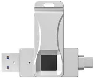 Rotary Case Fingerprint Fast Flash encryption, Designed for iOS Devices, for iPhone 15/15 pro/Android/MAC, Full Fingerprint 128G (64, GB)