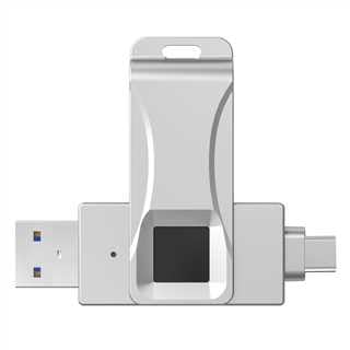 Rotary Case Fingerprint Fast Flash encryption, Designed for iOS Devices, for iPhone 15/15 pro/Android/MAC, Full Fingerprint 128G (64, GB)