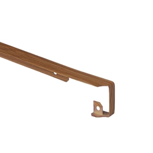 NORDLINGER PRO Profil Jonction Angle Plan de Travail Aluminium Décor Bois Moyen, 67 cm x 3.8 cm, Rayon 0/2 mm