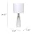 Simple Designs LT2076-OFF Alsace Ceramic Ribbed Bottle Table Lamp, Off White