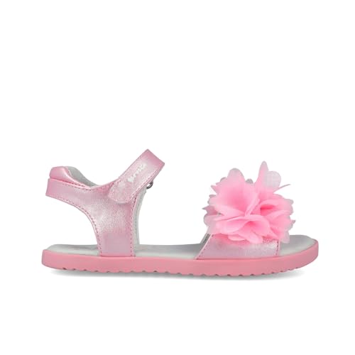 Sandales avec pompons roses pour enfant idéales pour les vacances