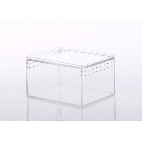 爬虫類用アクリル飼育ケース 爬虫類ペット用 トカゲ飼育ケース (10.3cm*8.3cm)