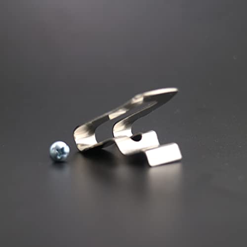 12 Pieces Replacement Belt Clip Hooks With Screws,Stainless Steel Impact Driver Belt Clip Drill Clip Hook Tool For Hammer Drill Tools Power Tool Parts #TOP5