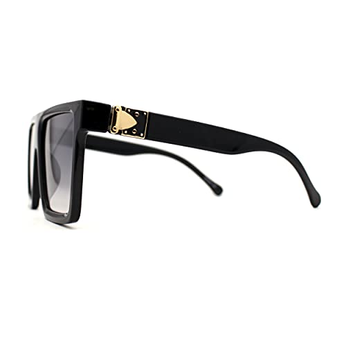 SA106 Squared Mobster Mafia Oversize Rectangular Sunglasses3