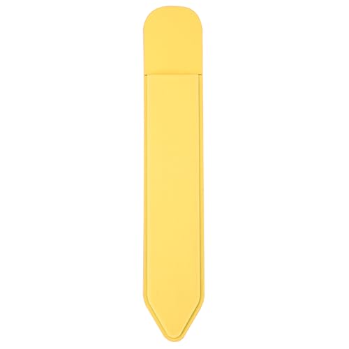 Image of MoKo Adhesive Pencil Case Holder Sticker for Apple Pencil, Light Yellow | Elastic Pencil Pocket Pouch, Adhesive Sleeve, Attached to iPad Case, For Pro /USB-C /1st /2nd Gen and Similarly Stylus Pens