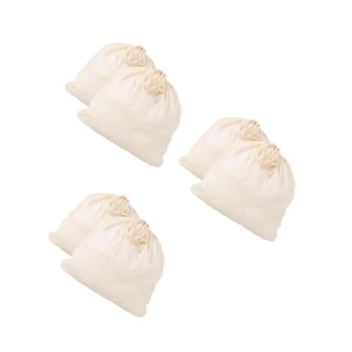 Homoyoyo 3 Juegos Bolsa De Filtro Colador De Bolsa De Leche De Nuez Bolsa Para Colar Alimentos Fiesta De Yogurt De Comida De Tela Bolsa Coladora De Jugos Algodón Beige 2 Piezas * 3