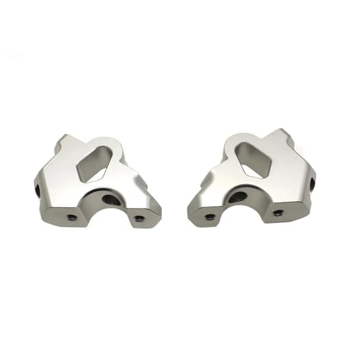 Adaptador de elevación de manillar en aluminio plata para BMW Adventure R1300GS