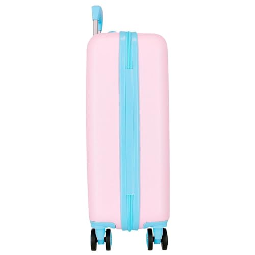 Valise cabine Roll Road Happy Pets 55cm en ABS rigide multicolore