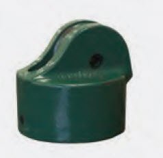 Har-Tru Tennis Court Accessories - Tennis Net - Replacement Post Cap - Black