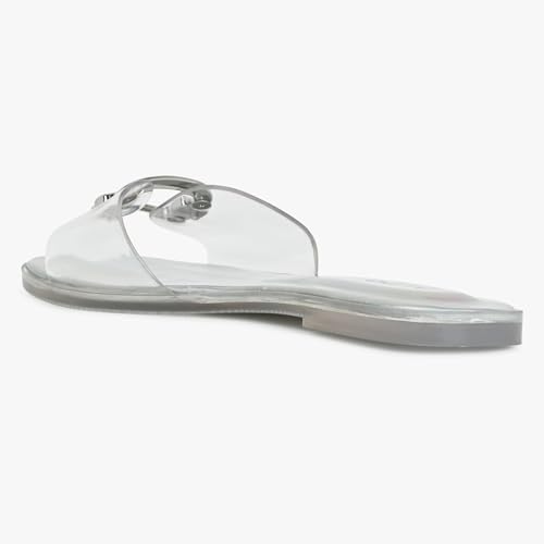 Image of Aldo Jellyicious Women's Transparent Flat Sandals