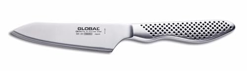 Global GS-58 Small Oriental Cook's Knife 11cm Blade, Versatile Japanese Everyday Kitchen Knife, Ultra Sharp Stainless Steel