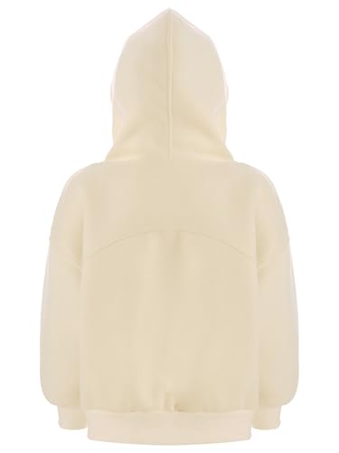 ACSUSS Hoodie Sweatshirt Top for Girls Kids Fall Spring Jacket Casual Zip Up Coat Long Sleeve Soft Outerwear2