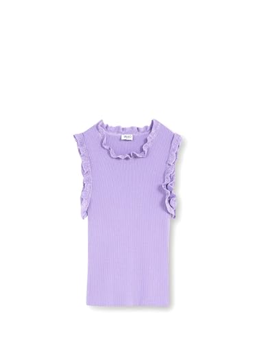 Top Liu Jo MA1016 violet, le haut fluide pour affiner votre silhouette