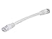 Monoprice 0.5FT 24AWG Cat5e 350MHz UTP Ethernet Bare Copper Network Cable - White