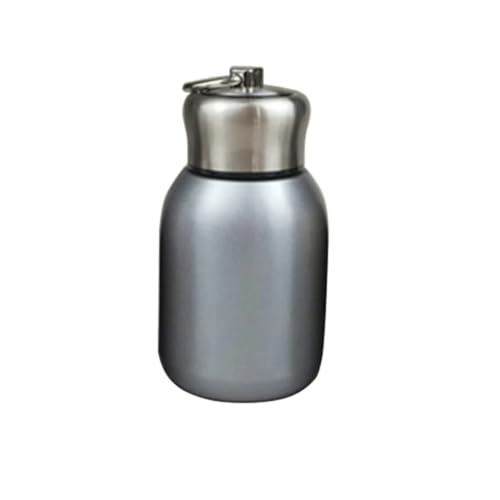 Minitermos de café de 300 ml, termo de viaje, termo de acero inoxidable, para uso en interiores y exteriores plata