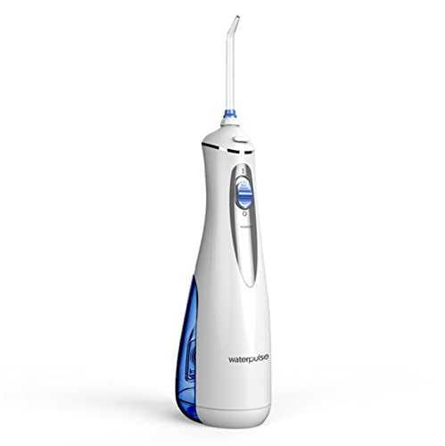 Cordless Flosser, Cordless Dental Water Flosser, IPX7 Water Resistant 3 Modes and 4 Nozzles with Cleanable Tank Oral Irrigator, Portable and Rechargeable for Home Braces Care (White)