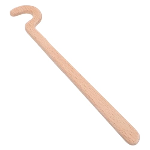 PACKOVE Palito de Madera para Moldear Cerámica Mango Largo, Herramienta Curva para Modelar Bordes, Accesorio para Esculpir Arcilla, Uso Profesional y Manualidades, Herramienta