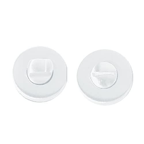 MICEL - 10969 - Muletilla Con Desbloqueo, Con Roseta, Con Sistema Antipánico, Incluye Tornillos y Llave Allen, De acero inoxidable, Color blanco, 35 x 35 x 35 mm