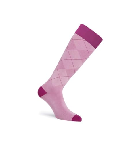 Image of JOBST Casual Pattern Compression Knee High Socks, Closed Toe, 20-30 mmHg Moderate Support for Swollen Legs