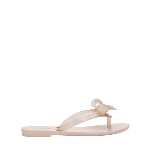 Mini Melissa Harmonic M-Lover Infantil Bege Glitter 35806-26/27
