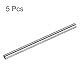QUARKZMAN 5Stk 304 Edelstahl Rund Stange 1/5 Durchmesser 6 Länge Massiv Stange Welle Drehbank Stangen Material für Heimwerker Modell Industrie Metall Bearbeitung Herstellung